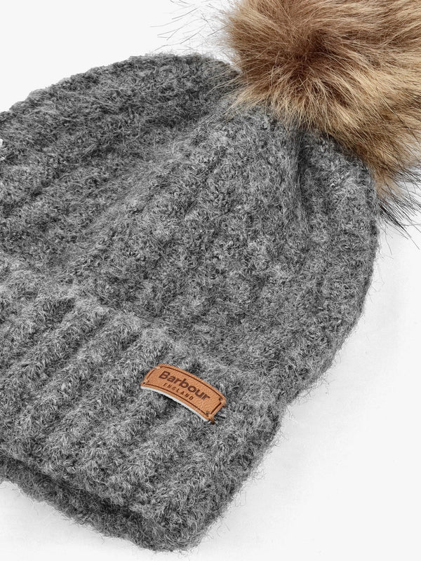 Women’s Saltburn Grey Rose Beanie & Tartan Scarf Gift Set