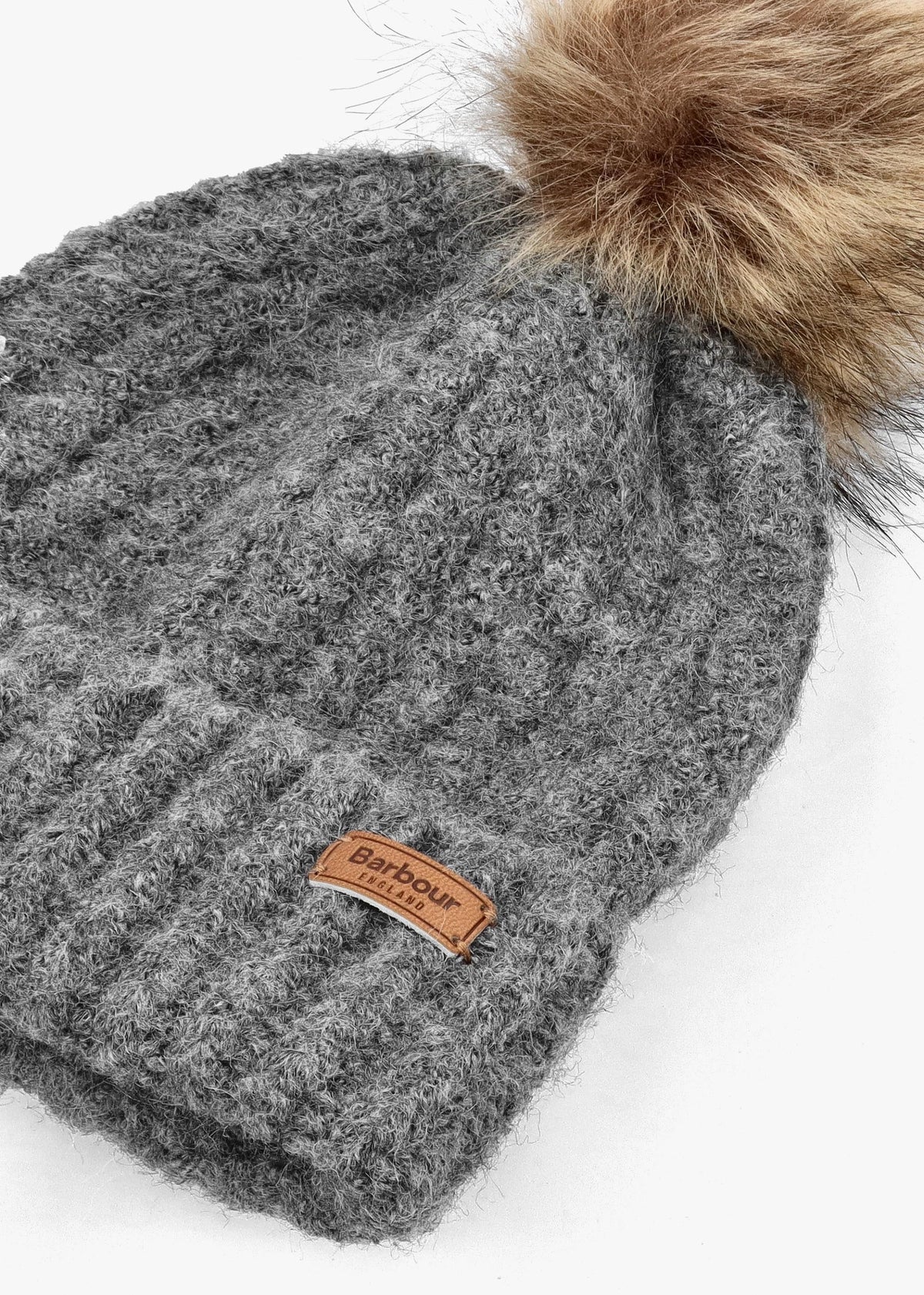 Women’s Saltburn Grey Rose Beanie & Tartan Scarf Gift Set