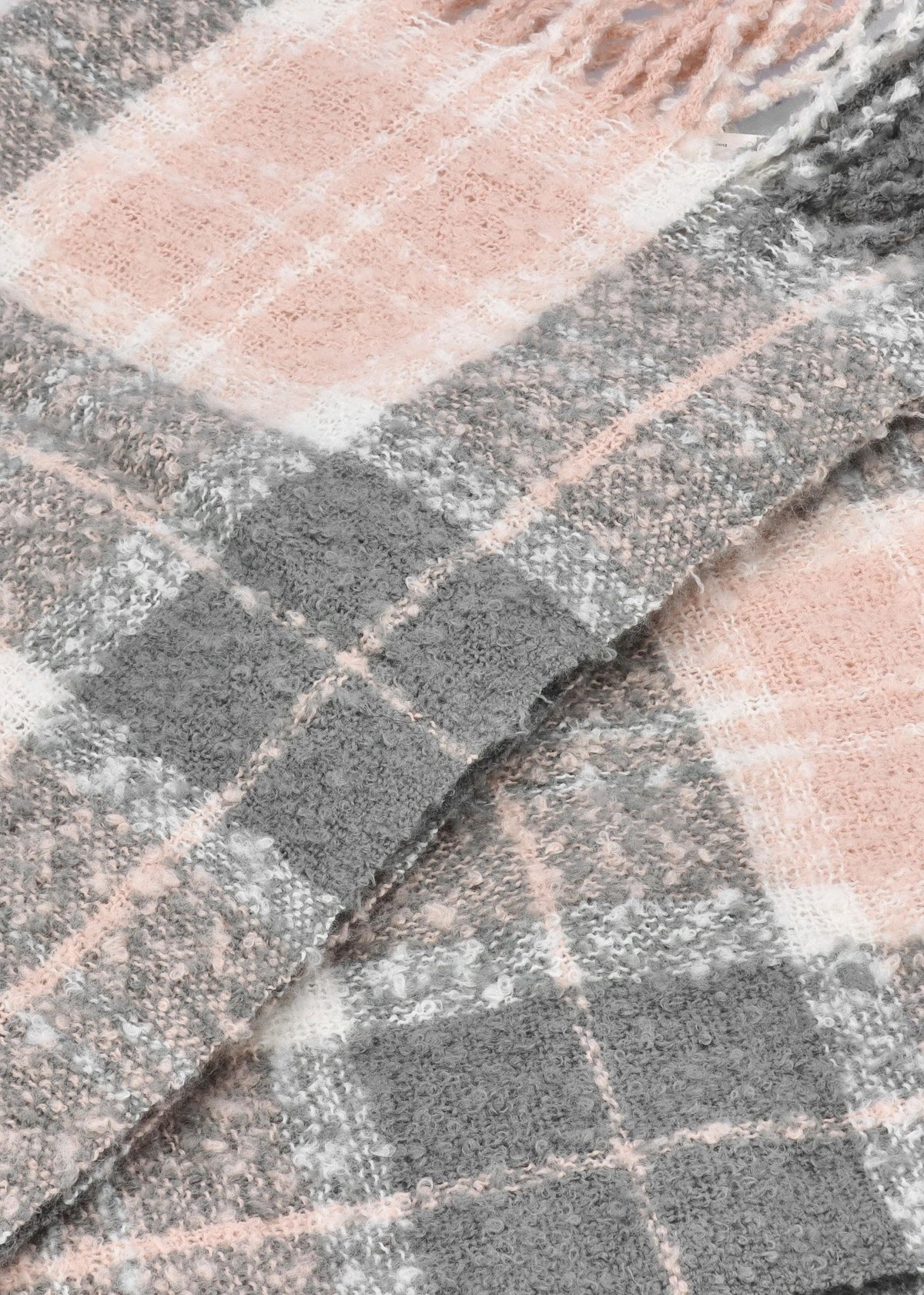 Women’s Saltburn Grey Rose Beanie & Tartan Scarf Gift Set