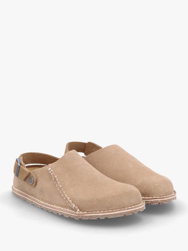 Women's Lutry Premium Suede Leather Gray Taupe Clogs