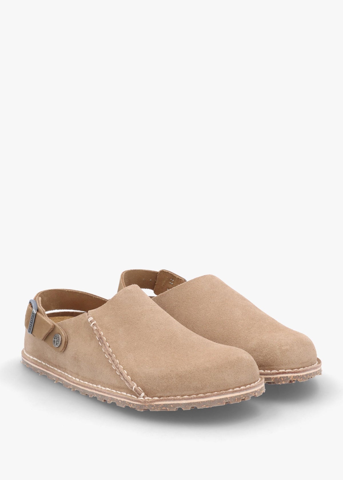 Women's Lutry Premium Suede Leather Gray Taupe Clogs