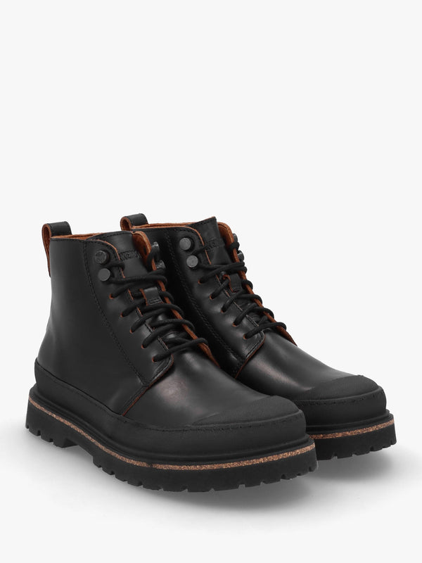 Women's Prescott Black Oiled Leather Lace Up Boots