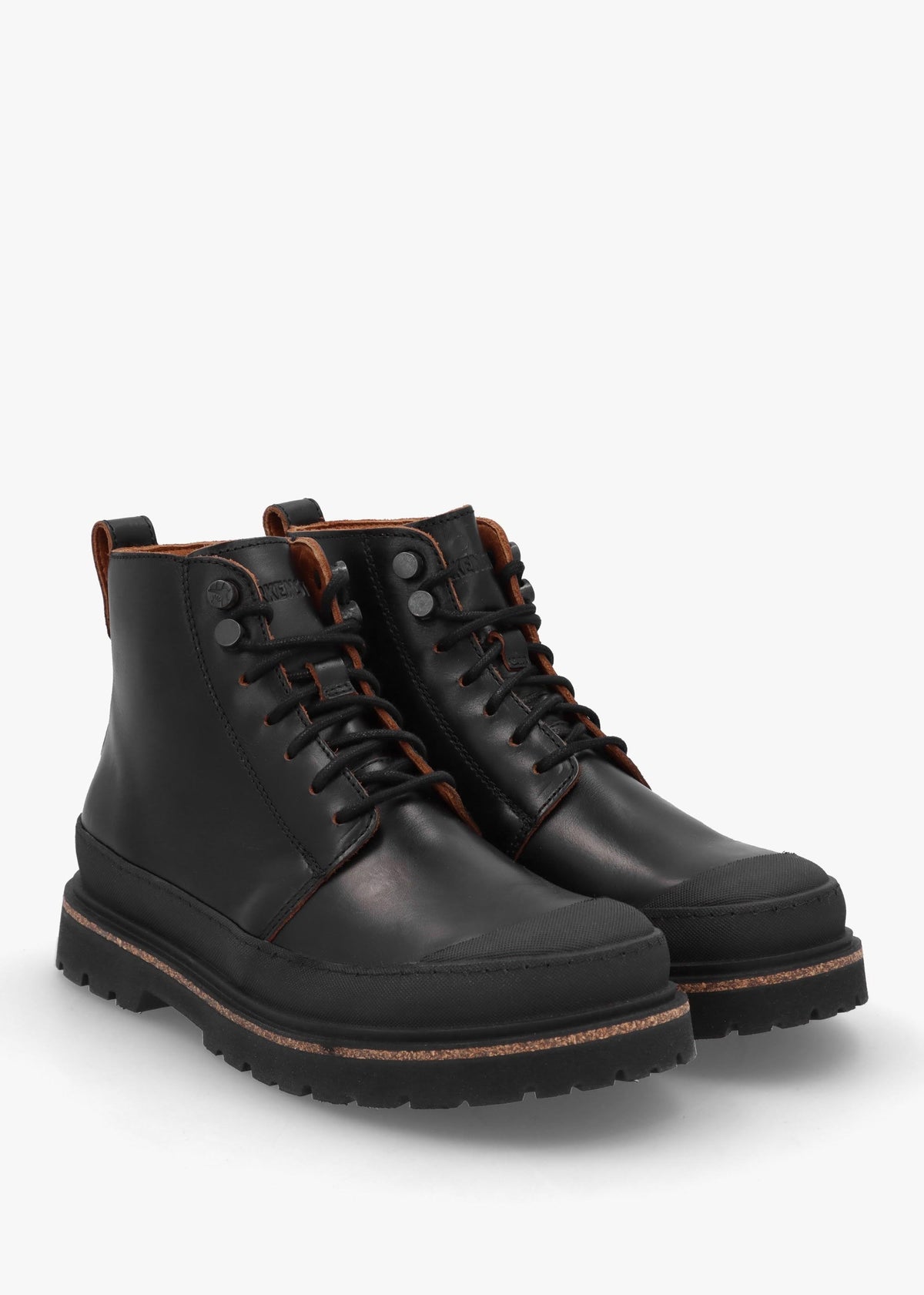 Women's Prescott Black Oiled Leather Lace Up Boots