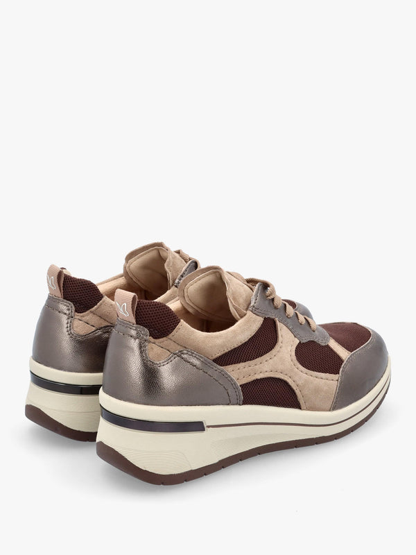 Multicoloured Leather & Mesh Trainers