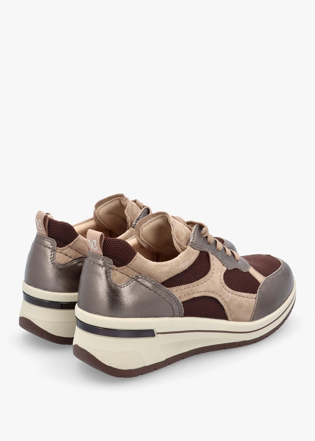 Multicoloured Leather & Mesh Trainers