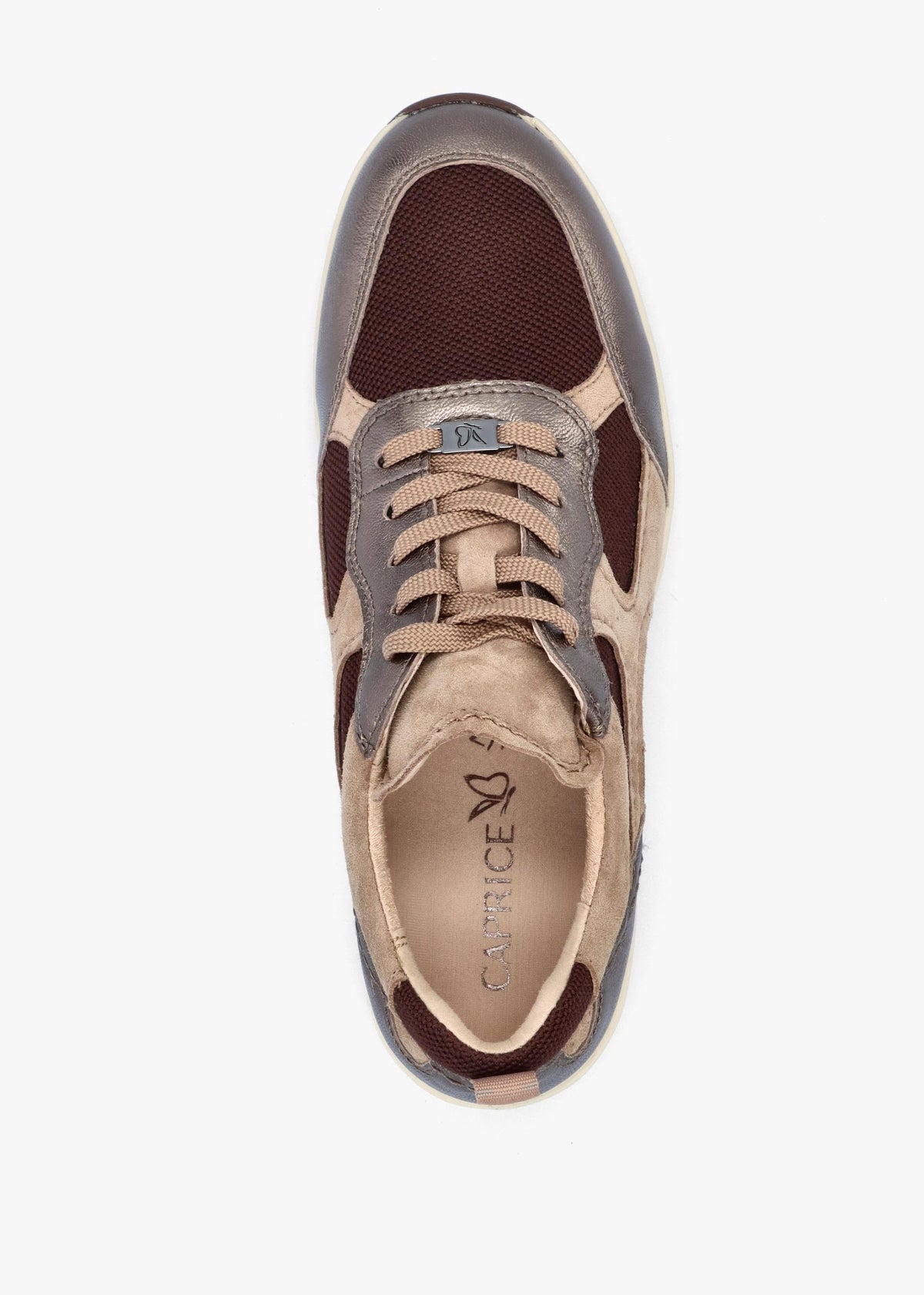 Multicoloured Leather & Mesh Trainers
