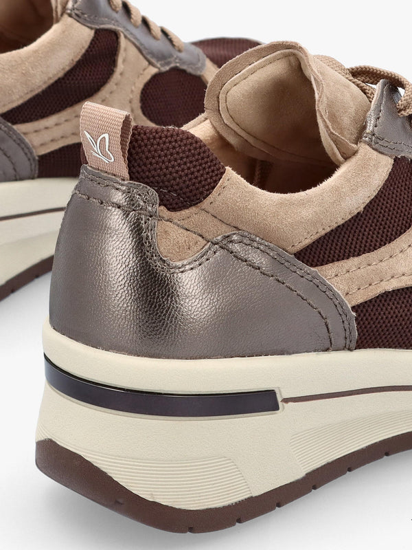 Multicoloured Leather & Mesh Trainers