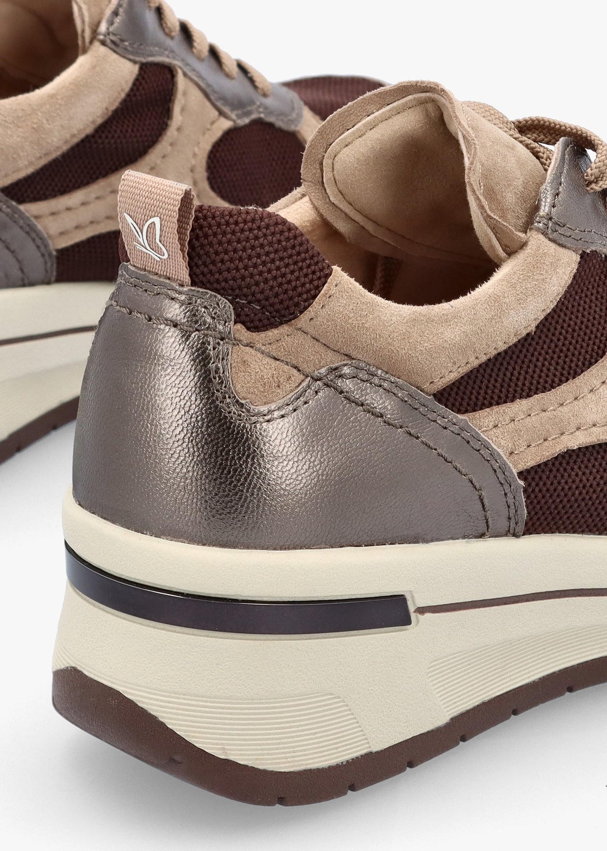 Multicoloured Leather & Mesh Trainers