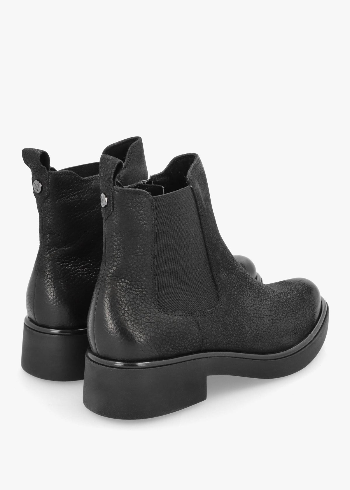 Black Nubuck Leather Ankle Boots