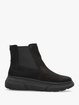 Black Nubuck Ankle Boots