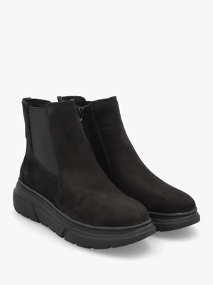 Black Nubuck Ankle Boots