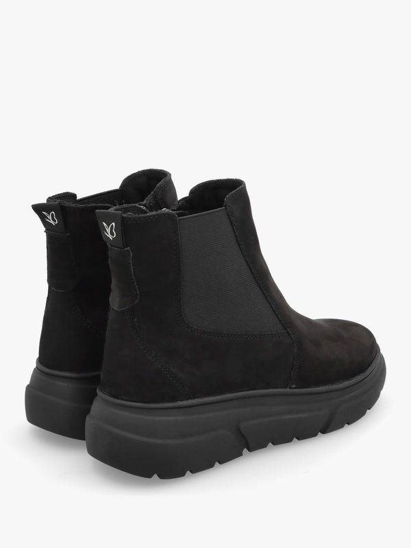 Black Nubuck Ankle Boots