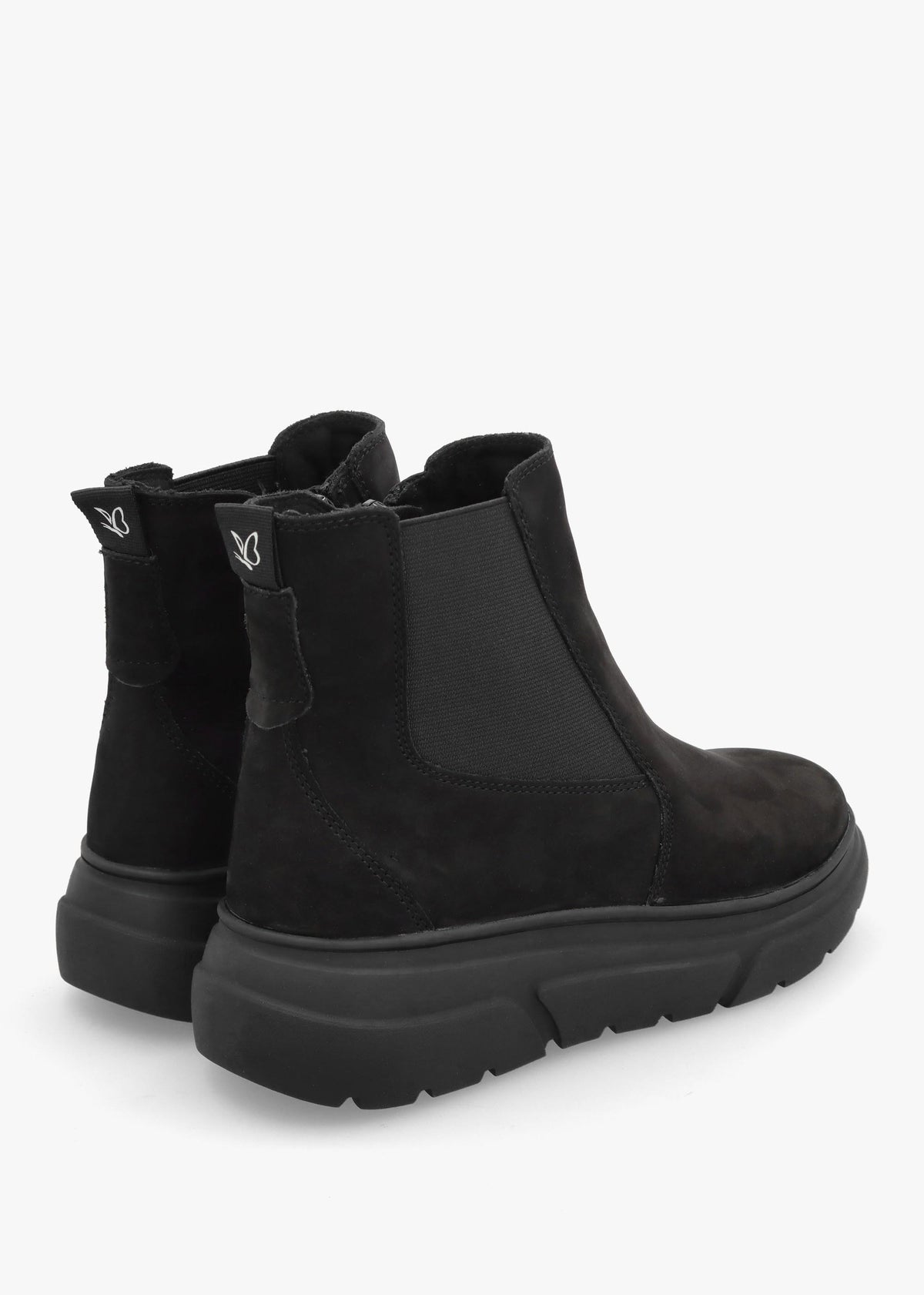 Black Nubuck Ankle Boots