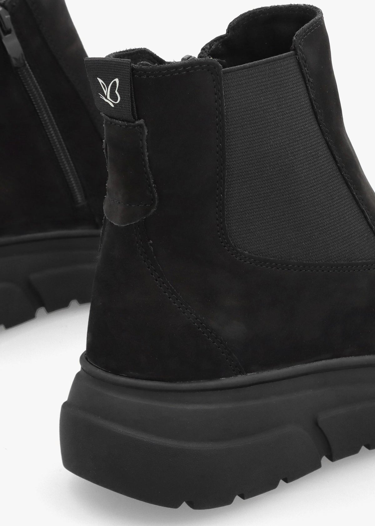 Black Nubuck Ankle Boots