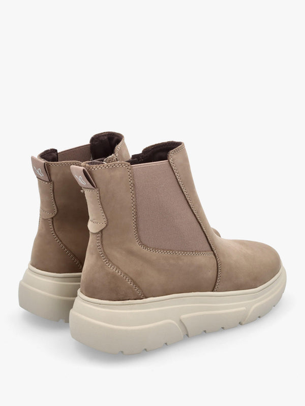 Taupe Nubuck Ankle Boots