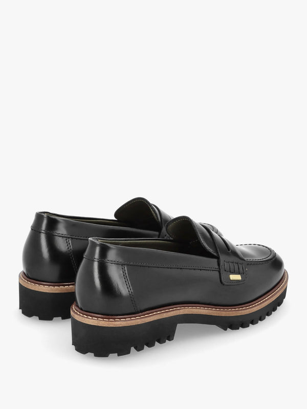 Women’s Ludlow Black Leather Loafers