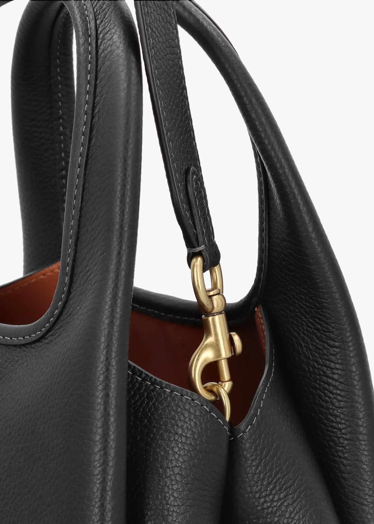 Lana 23 Black Leather Shoulder Bag