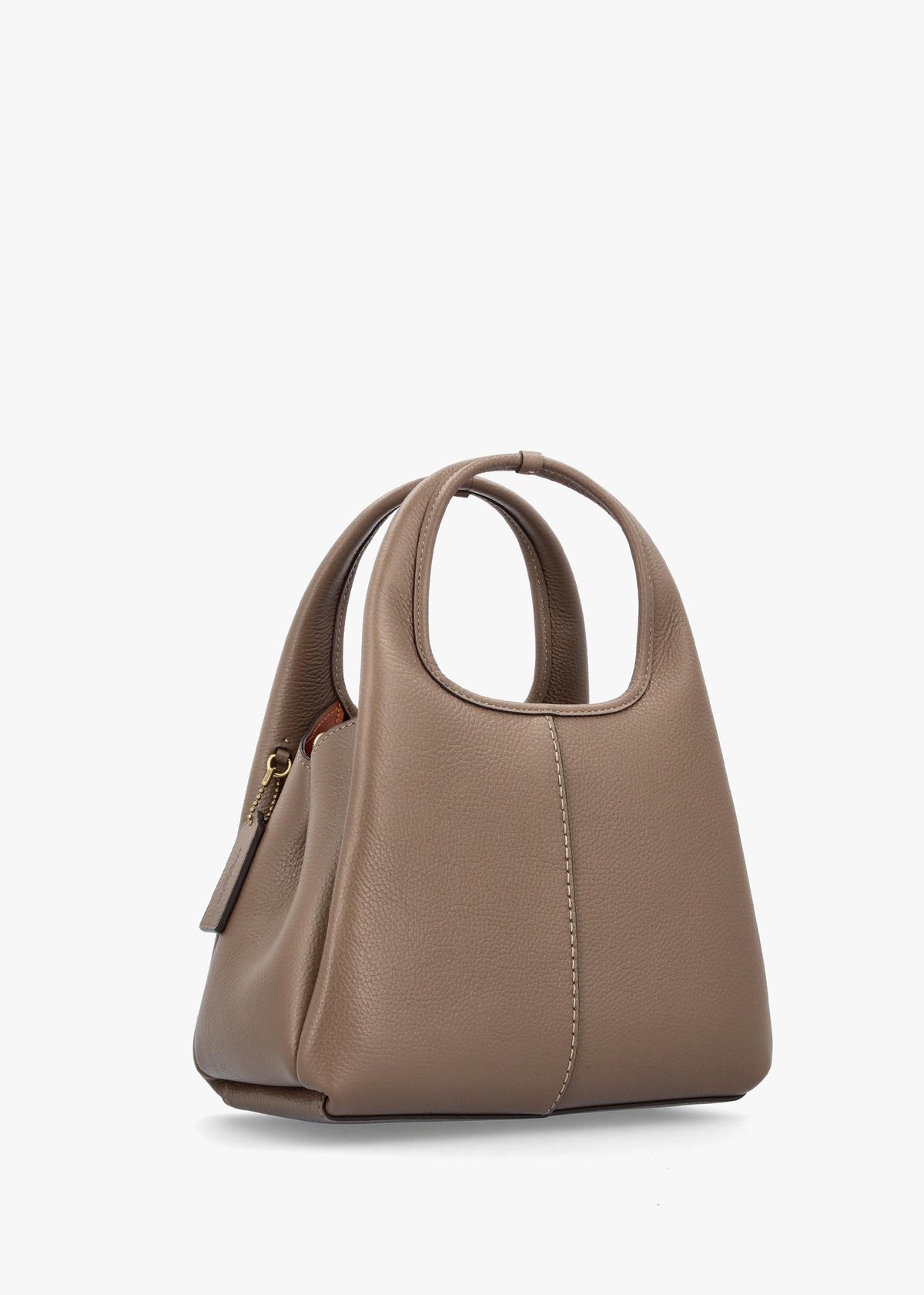 Lana 23 Dark Stone Leather Shoulder Bag