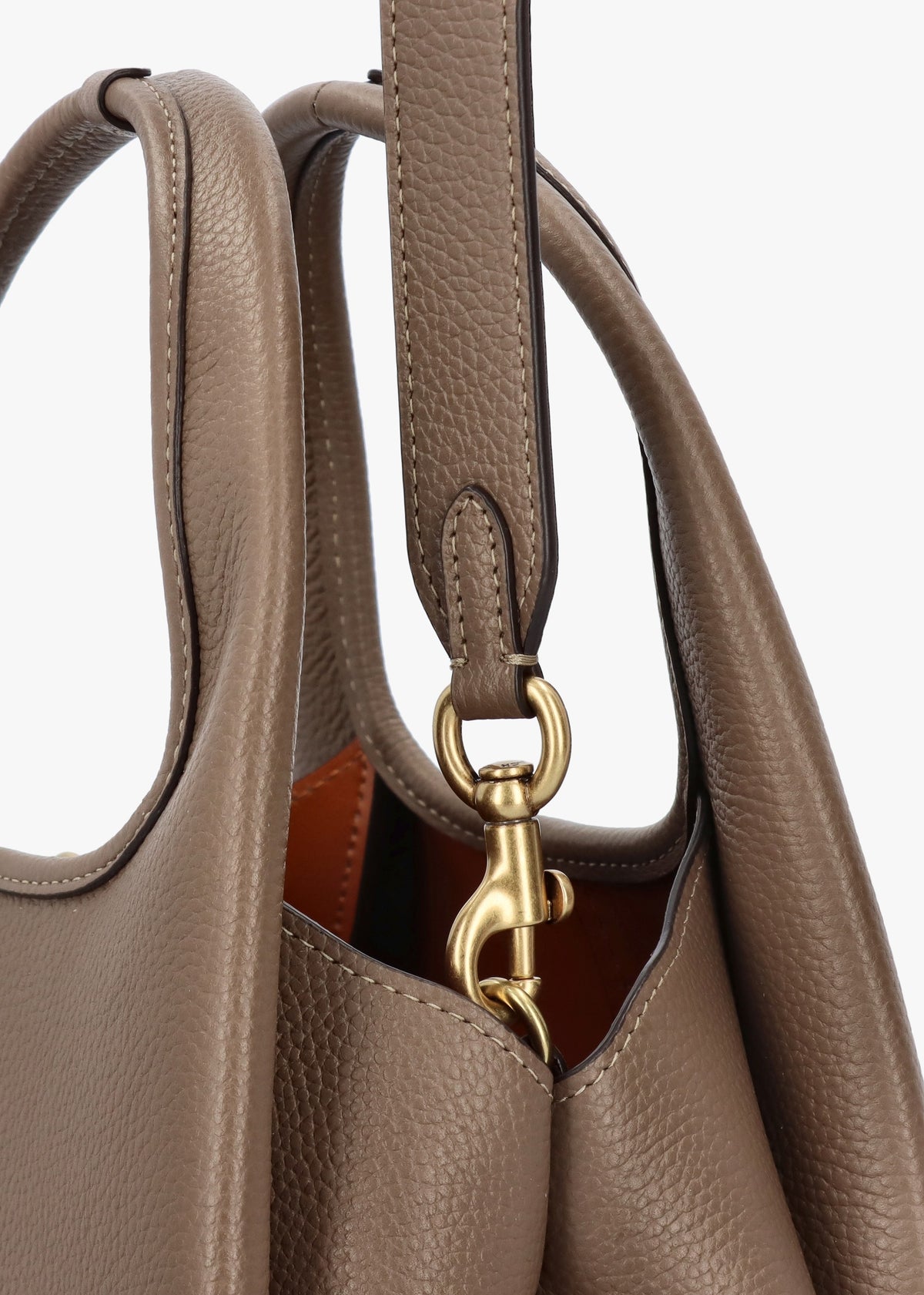 Lana 23 Dark Stone Leather Shoulder Bag