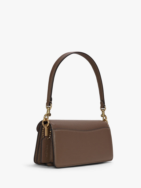 Tabby 20 Dark Stone Leather Shoulder Bag