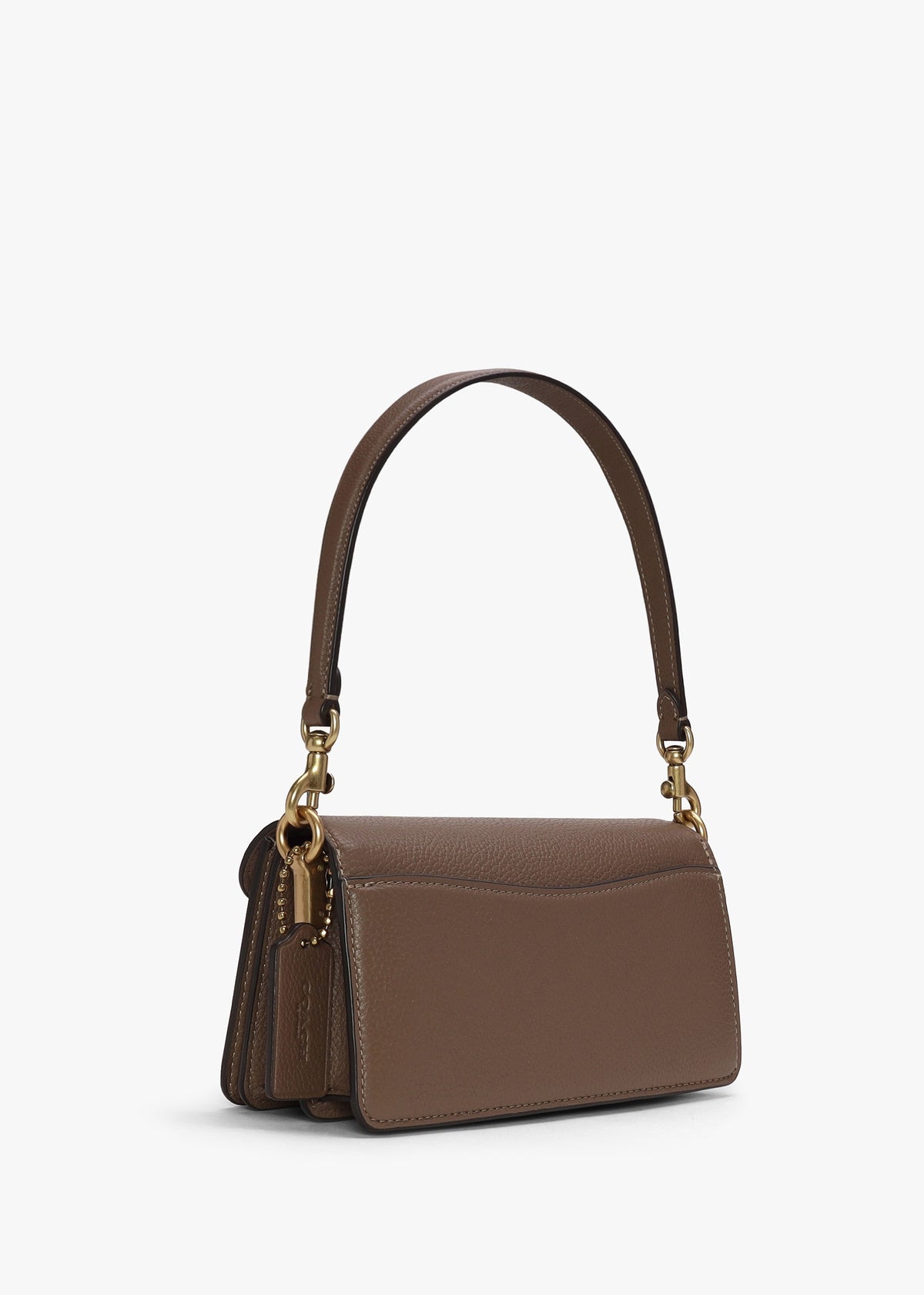 Tabby 20 Dark Stone Leather Shoulder Bag