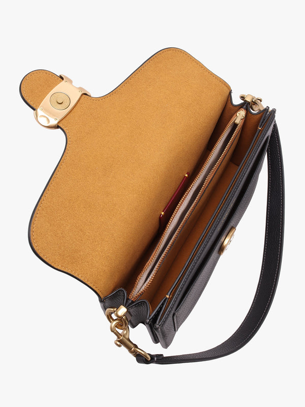 Tabby 26 Black Leather Shoulder Bag