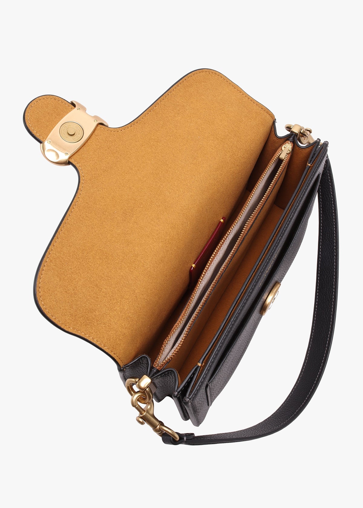 Tabby 26 Black Leather Shoulder Bag