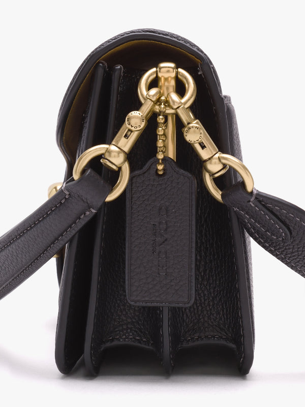 Tabby 26 Black Leather Shoulder Bag