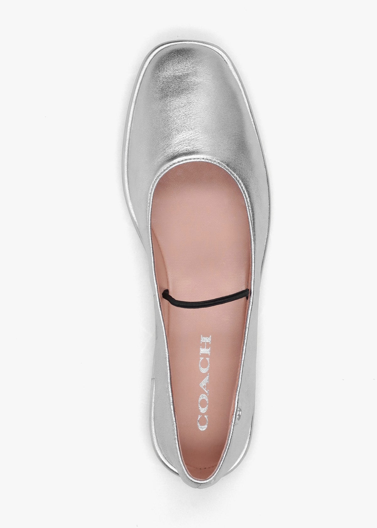 Emilia Silver Metallic Leather May Janes