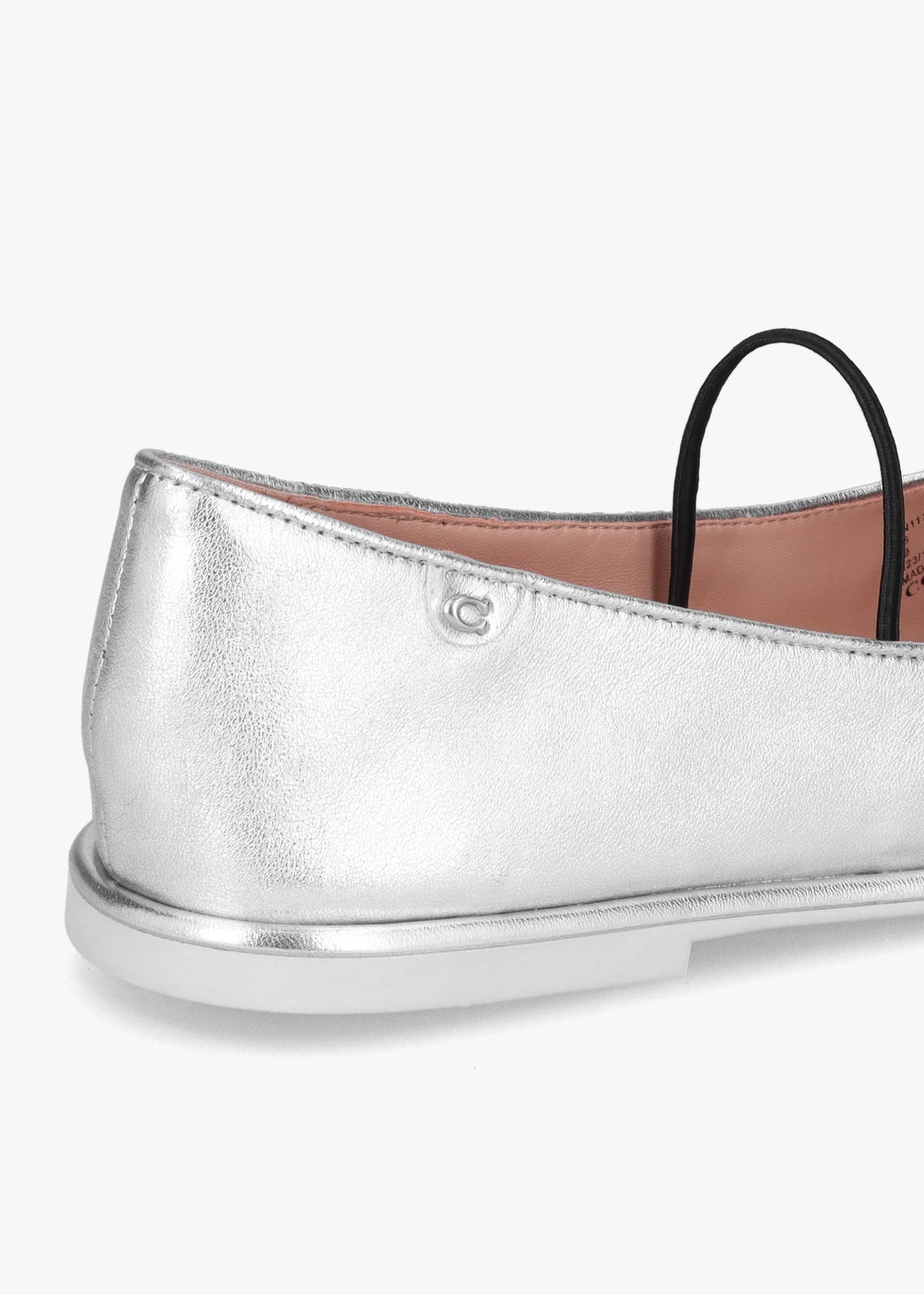 Emilia Silver Metallic Leather May Janes