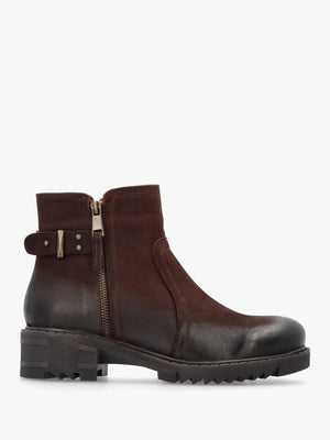 Voluptas Brown Nubuck Ankle Boots