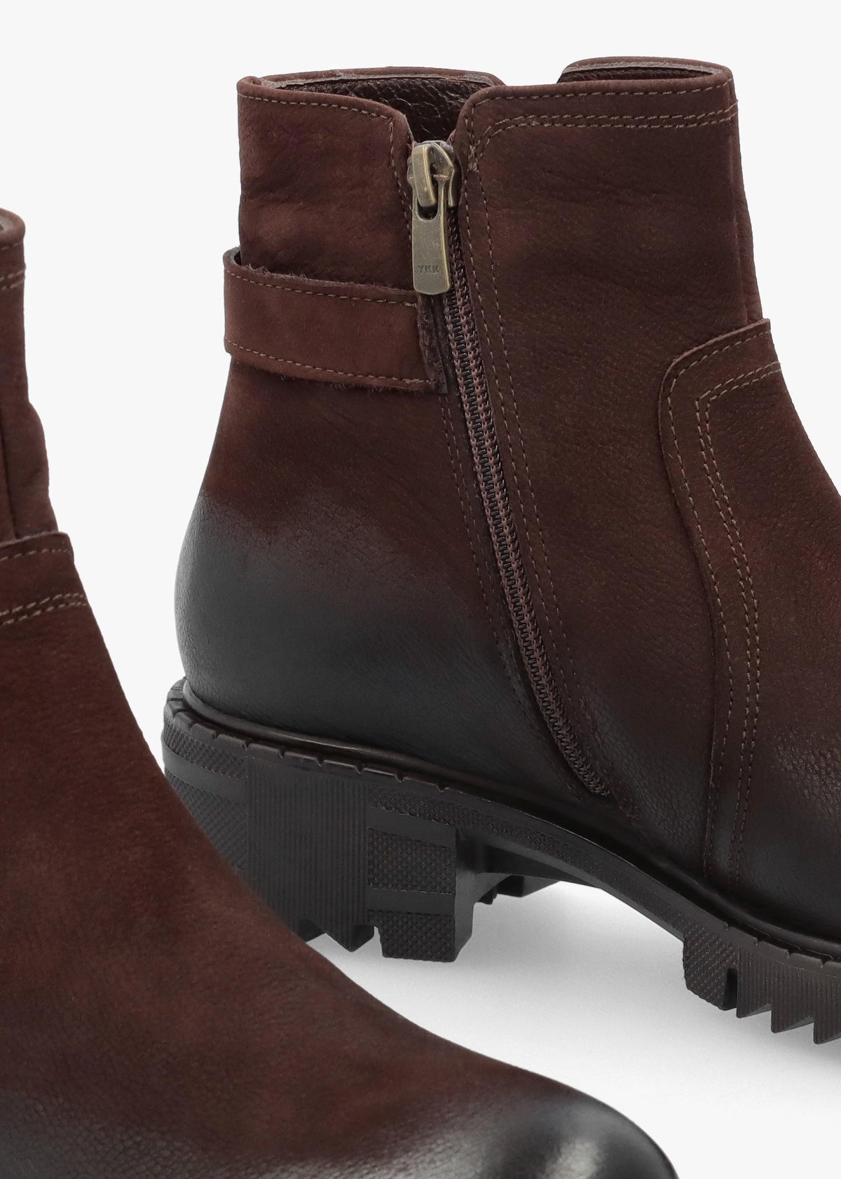 Voluptas Brown Nubuck Ankle Boots