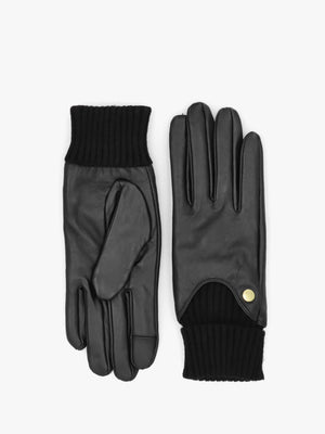 Women’s Deanna Black Leather Gloves