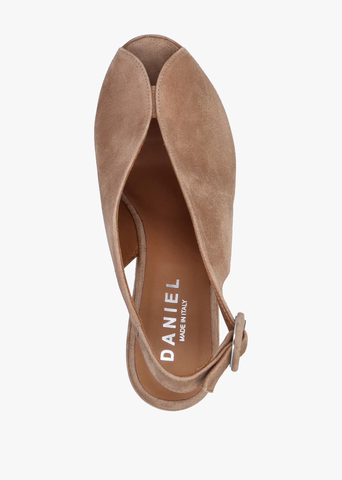 Solay Beige Suede Platform Heeled Sandals