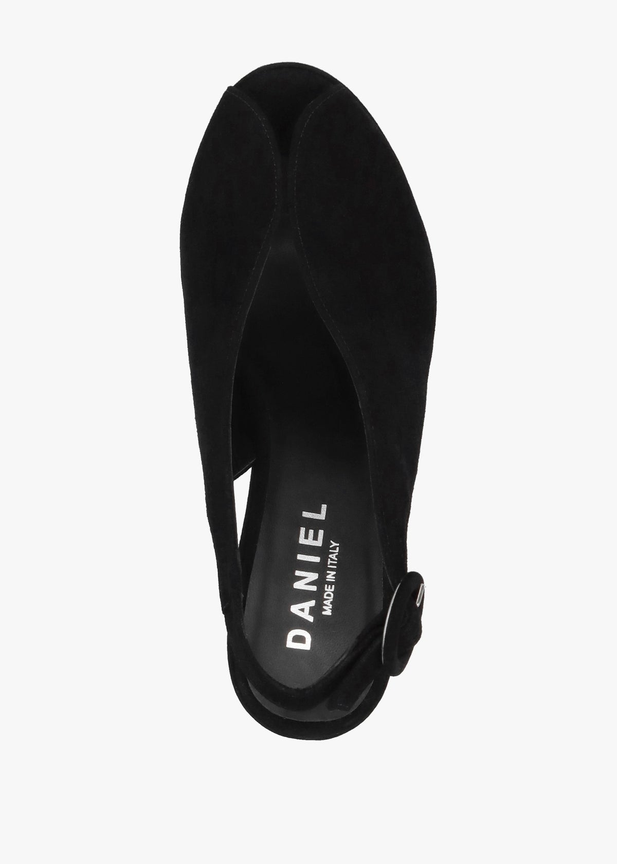 Solay Black Suede Platform Heeled Sandals
