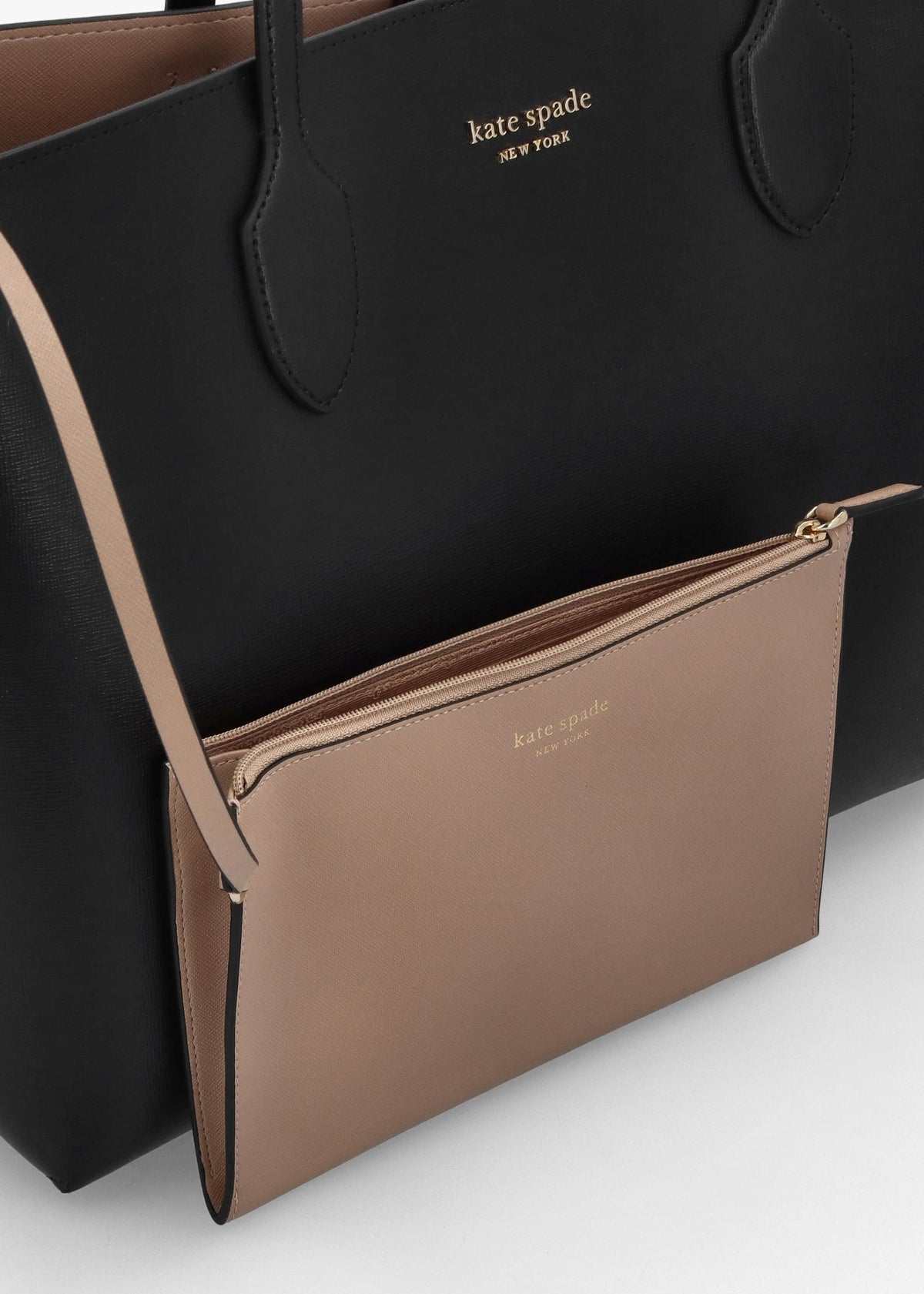 Large Bleecker Black Leather Tote Bag