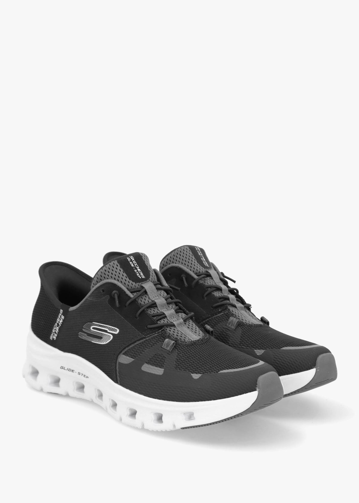 Women's Slip Ins Glide-Step Pro Black Charcoal Trainers