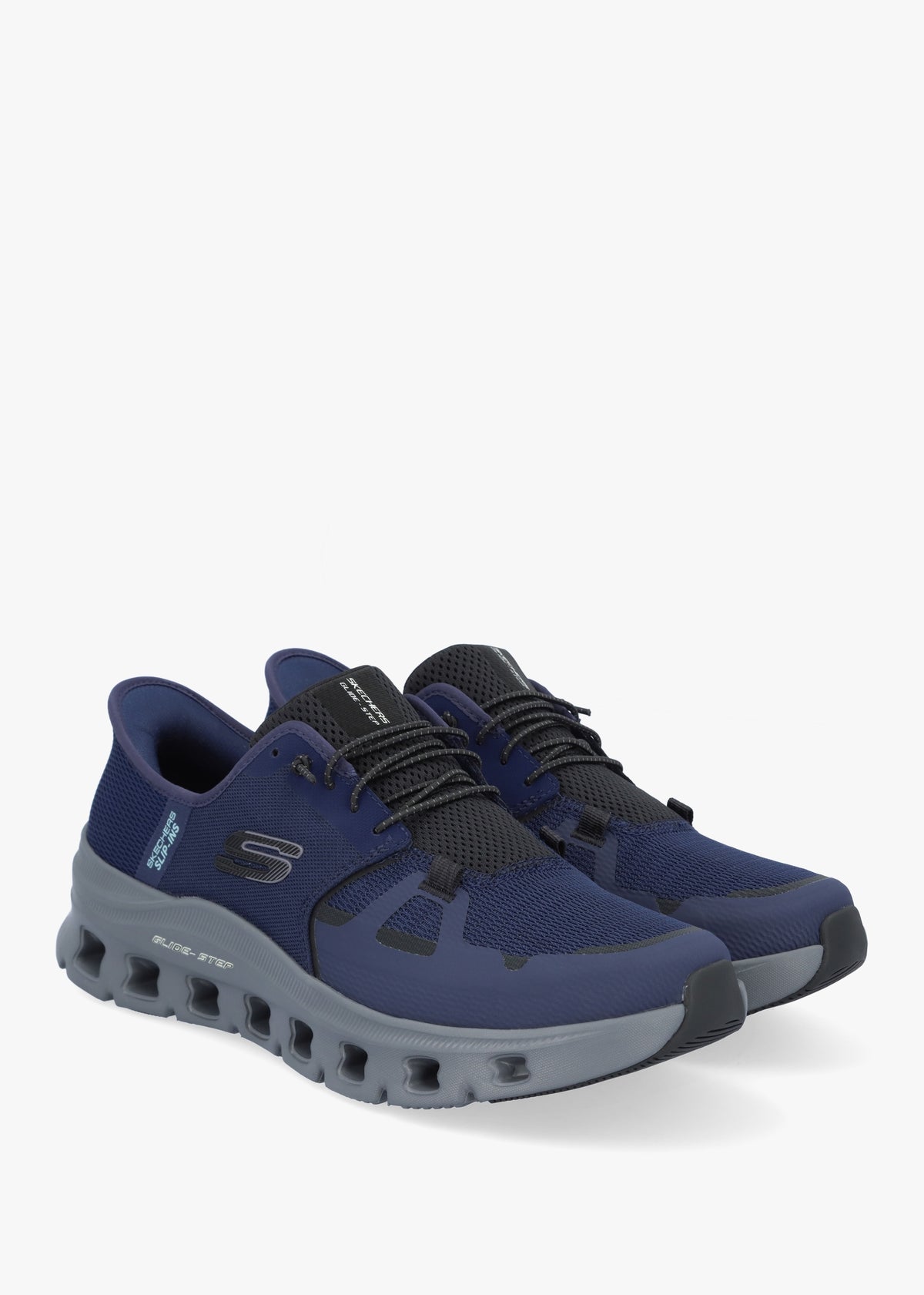 Men’s Slip Ins Glide-Step Pro Navy Charcoal Trainers
