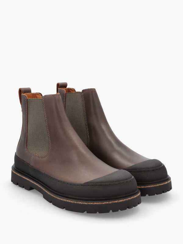 Men’s Prescott Concrete Gray Waxy Leather Chelsea Boots
