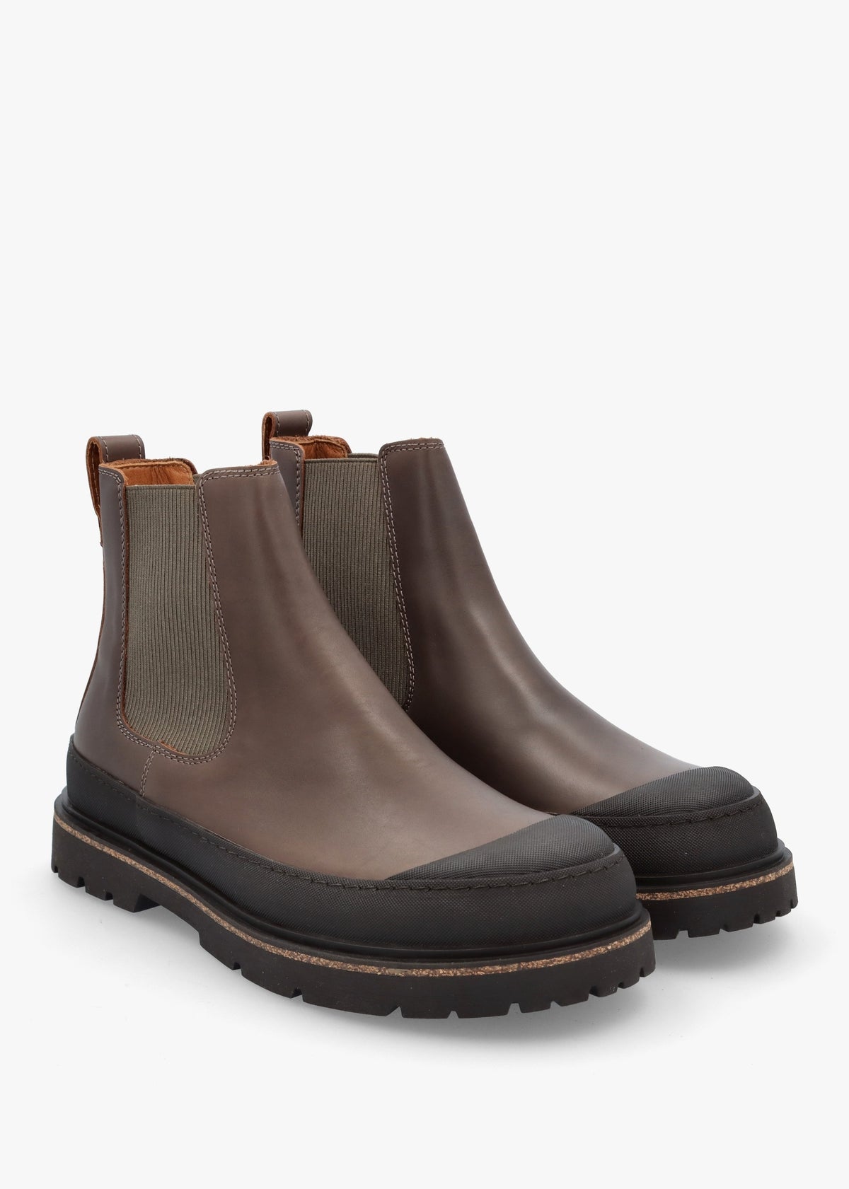 Men’s Prescott Concrete Gray Waxy Leather Chelsea Boots