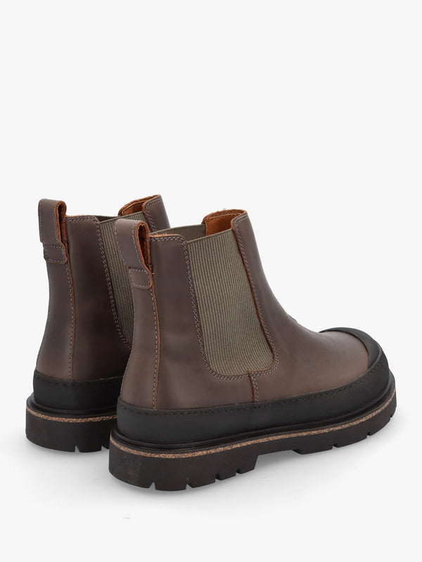 Men’s Prescott Concrete Gray Waxy Leather Chelsea Boots