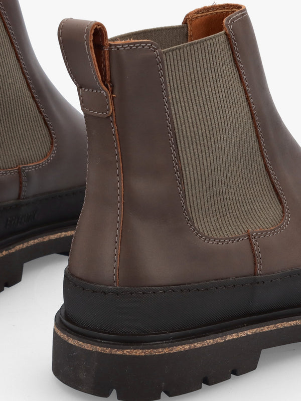 Men’s Prescott Concrete Gray Waxy Leather Chelsea Boots