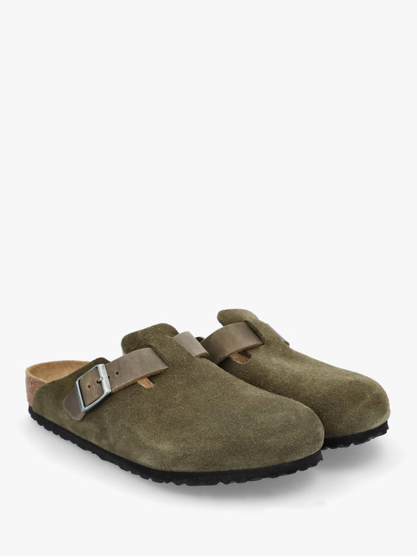 Men's Boston Thyme Suede Leather Clogs