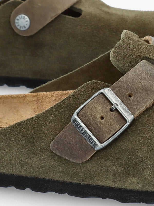 Men's Boston Thyme Suede Leather Clogs