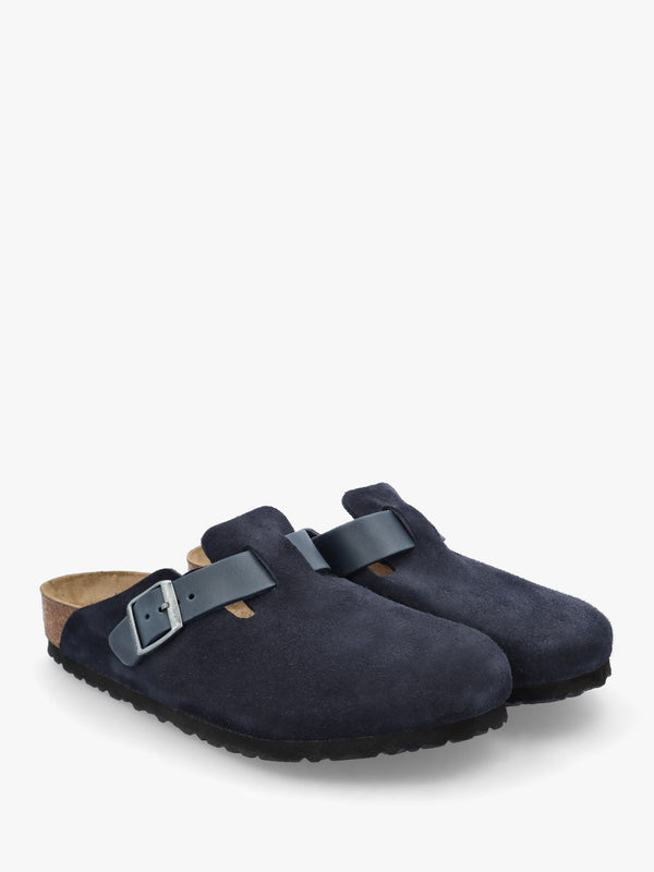Men's Boston Midnight Suede Leather Clogs