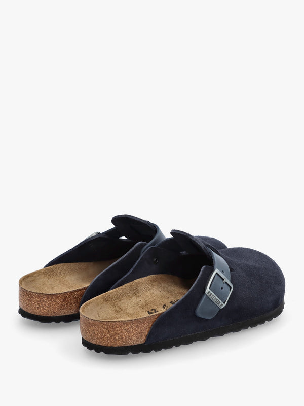 Men's Boston Midnight Suede Leather Clogs