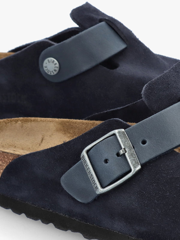 Men's Boston Midnight Suede Leather Clogs