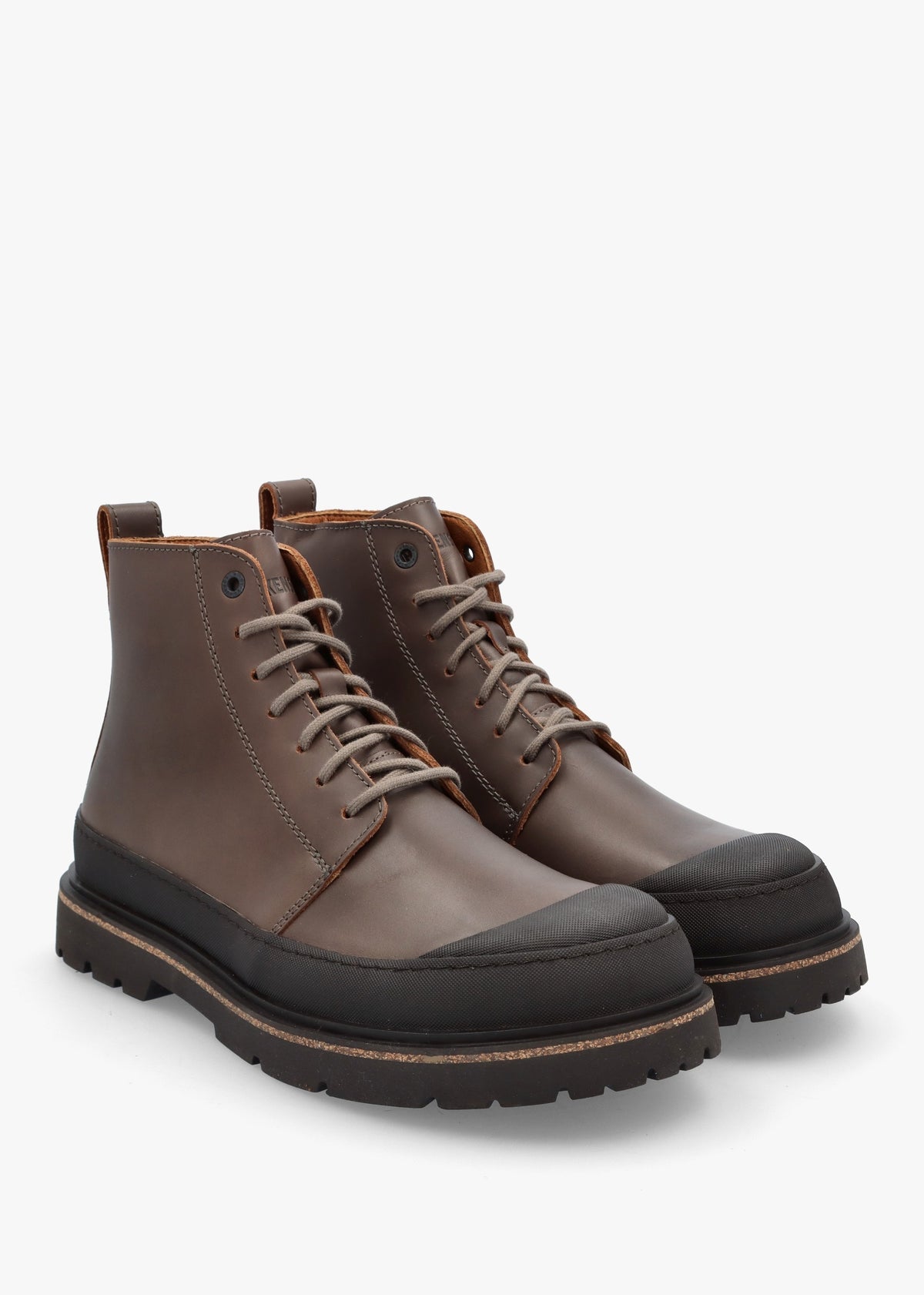 Men’s Prescott Concreate Gray Waxy Leather Lace Up Boots