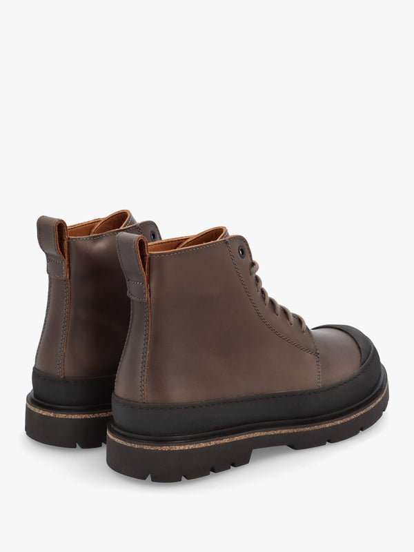 Men’s Prescott Concreate Gray Waxy Leather Lace Up Boots