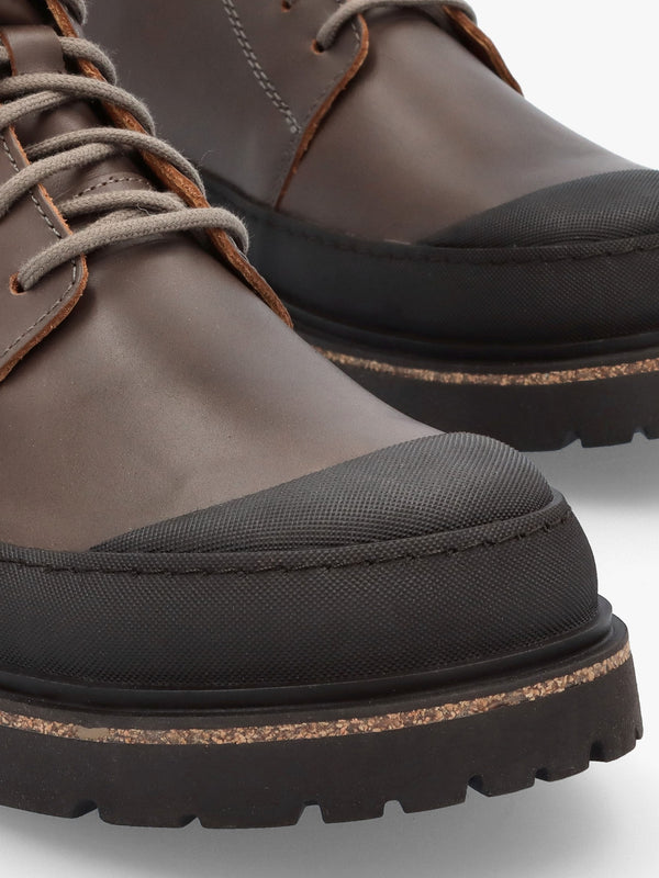 Men’s Prescott Concreate Gray Waxy Leather Lace Up Boots